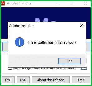 quá trình cài đặt Adobe Encoder 2022 đã  được hoàn tất.2