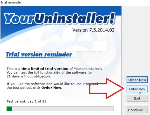 kích hoạt key Your Uninstaller 7.5 full crack
