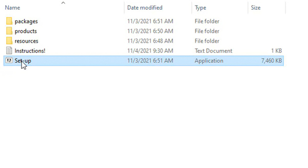 Chạy File Setup để tiến hành cài đặt phần mềm