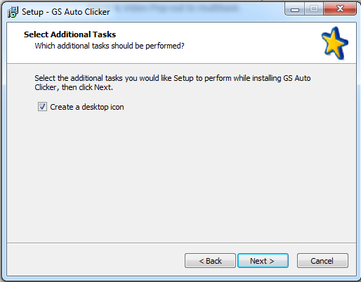 bạn tích chọn Create a desktop icon → bấm Next để tiếp tục quá trình cài đặt.