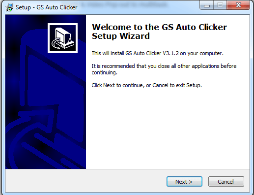 Muốn cài đặt Auto Clicker, trước tiên bạn tiến hành tải Auto Clicker, sau đó chạy setup về máy bằng cách nhấp đúp chuột → Bấm next.