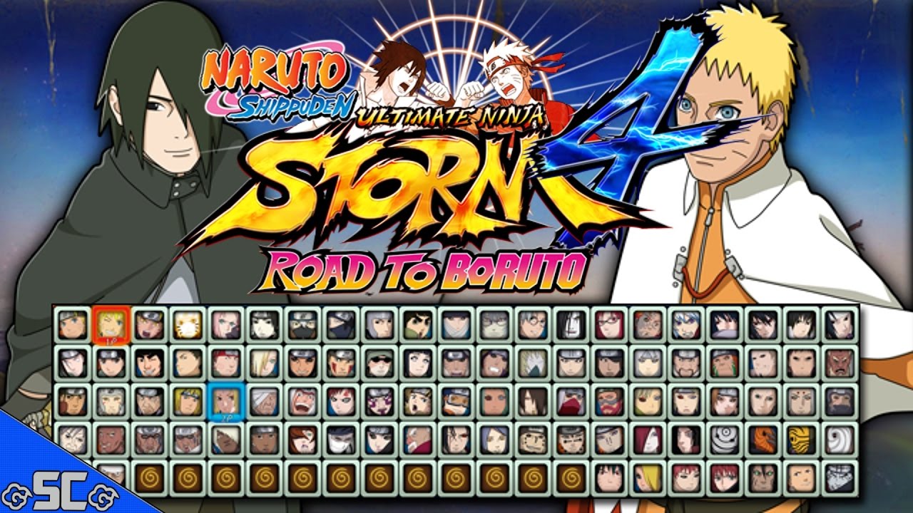 trò chơi với đa dạng của các nhân vật trong Naruto