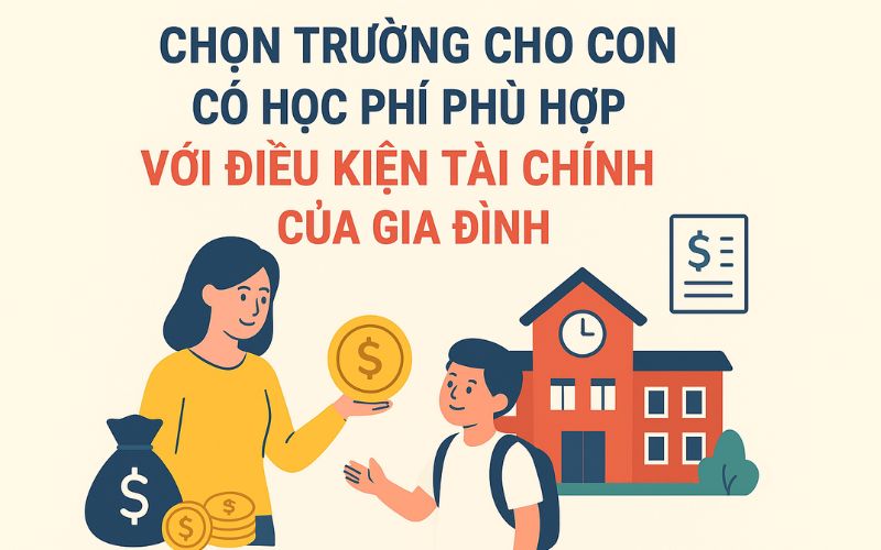 Học phí phù hợp với điều kiện tài chính của gia đình