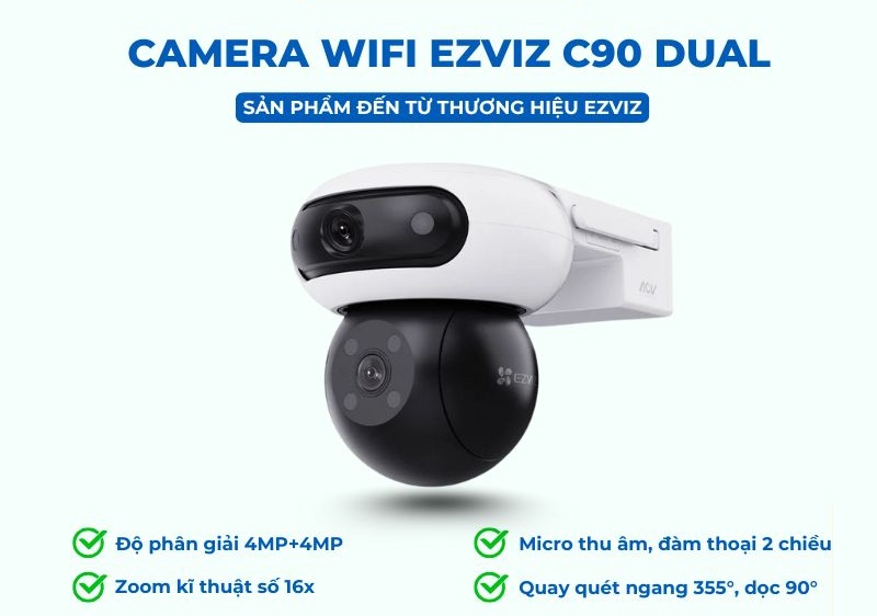 Camera wifi Ezviz C90 Dual